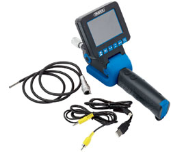 RECORDING FLEXI INSPECTION CAMERA WITH SD-HC CARD SLOT AND 5.5mm dia. CAMERA PROBE