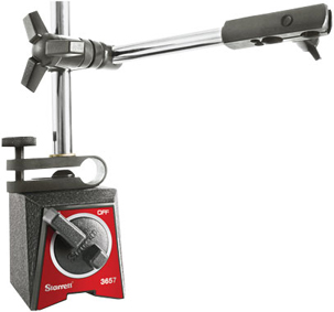 STARRETT 3657AA Magnetic Base with attachments: 