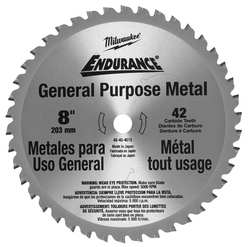 Milwaukee 48-40-4515 8-Inch 42 Tooth Ferrous and Non-Ferrous Metal Cutting Saw Blade