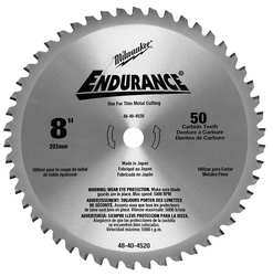 Milwaukee 48-40-4520 8-Inch 50 Tooth Ferrous and Non-Ferrous Metal Cutting Saw Blade