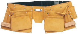 SPLIT LEATHER DOUBLE TOOL POUCH        in stock