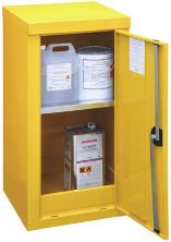 Yellow Lockable 1 Doors Hazardous Substance Cabinet, 900mm x 460mm x 460mm