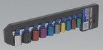 Multi-Coloured Socket Set 10pc 3/8”Sq Drive Metric 