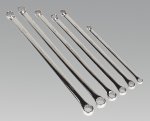 Double End Ring Spanner Set Extra-Long 6pc Metric