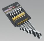 Ratchet Double End Ring Spanner Set 6pc Metric