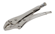 Locking Pliers Curved Jaws 180mm 0-35mm Capacity