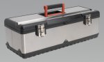 Stainless Steel Toolbox 660mm with Tote Tray