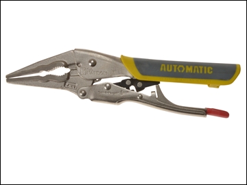 CHH09305 Automatic Locking Needle Nose Pliers 180mm (7in) Soft Grip Handle