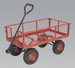 Platform Truck with Sides Pneumatic Tyres 200kg Capacity