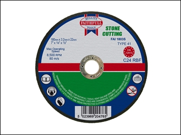 FAI1803S Cut Off Disc for Stone 180 x 3.2 x 22mm