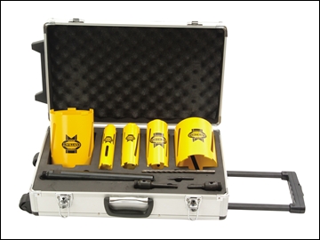Diamond Core Drill Kit 10 Piece Kit + Case 1/2in BSP Thread