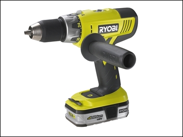 RYOBI LCDI-18022 Green Cordless Combi Drill 18 Volt 2 Li-Ion Batteries