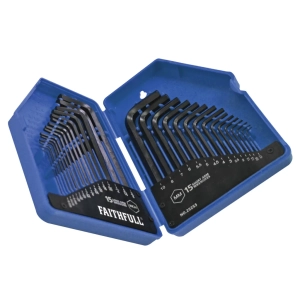 Metric/Imperial Hex Key Set, 30 Piece
