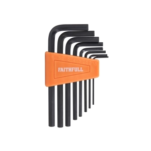 Metric Short Arm Hexagon Key Set, 8 Piece