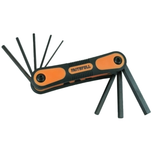 Metric Folding Hexagon Key Set, 8 Piece