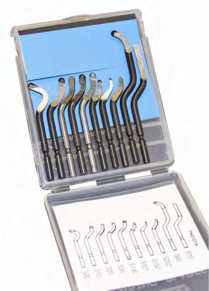 NogaS10 Heavy Duty Deburring Blade Set.