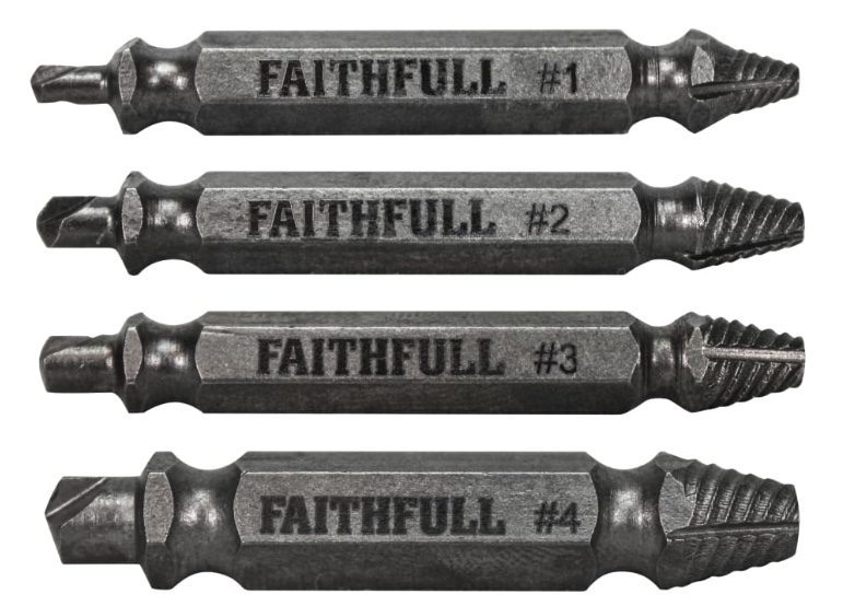 Screw Extractor Set, 4 Piece