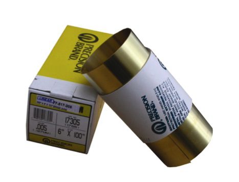 Precision Brand brass Shim Rolls 6" x 18" ( 10 pieces).