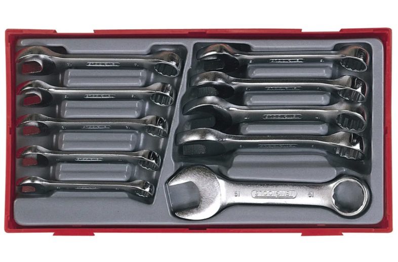 Teng Tools TT6010M Metric Midget Combination Spanner Set, 10 Piece