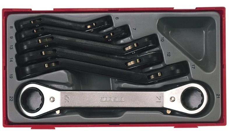 Teng Tools TTRORS Metric Ratchet Ring Spanner Set, 6 Piece