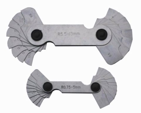 Radius Gauges 2 Piece set.