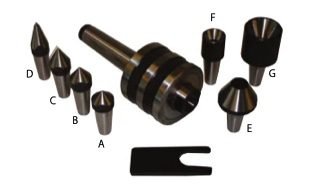 Interchangeable Multi-Purpose Live Machine Centre Sets