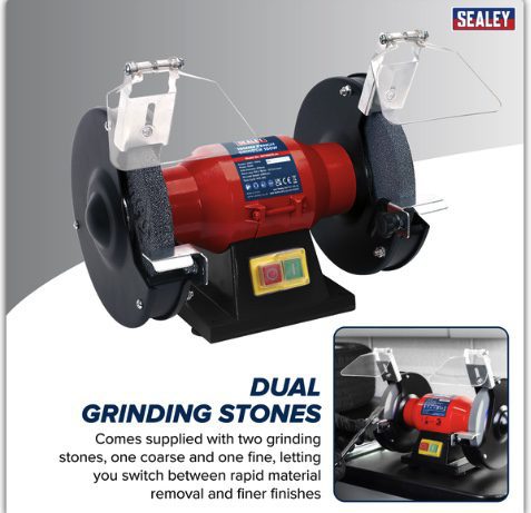 150mm Bench Grinder 150W/230V - Image 2