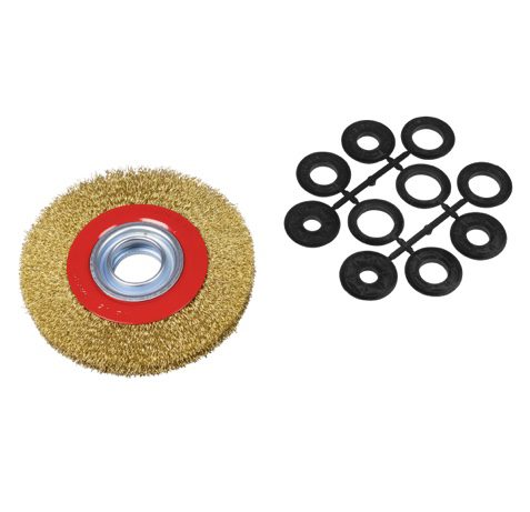 150 x 13mm Crimped Narrow Wire Wheel 32mm Bore