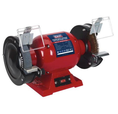150mm Bench Grinder with Wire Wheel 370W/230V