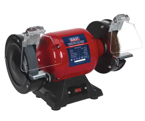 150mm Heavy-Duty Bench Grinder with Wire Wheel 450W/230V