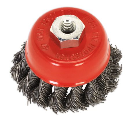 65mm Twist Knot Wire Cup Brush M14 x 2mm