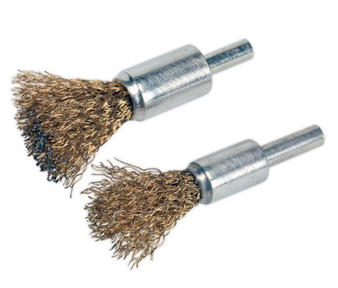 Decarbonising Crimped Wire Brush Set 2pc