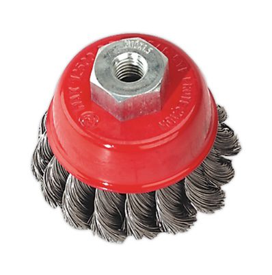 65mm Twist Knot Wire Cup Brush M10 x 1.5mm