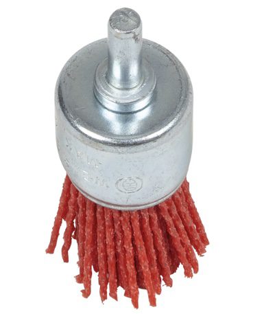 25mm Nylon Filament End Brush with 6mm Shaft