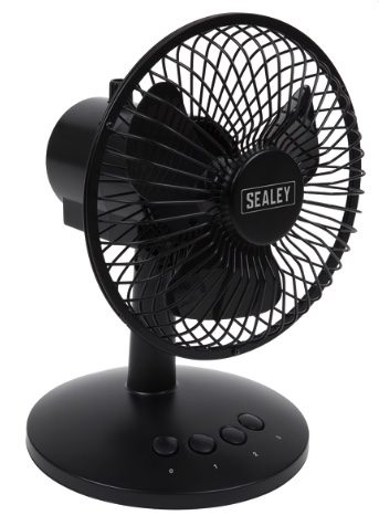 6" Small Oscillating USB Desk Fan 3-Speed