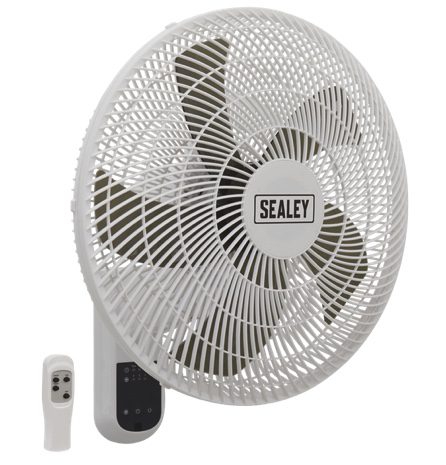 Wall Fan with Remote Control 3-Speed 230V
