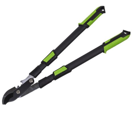 Telescopic Bypass Lopping Shears with Soft Grip Handle, Geared & Carbon Steel Blade