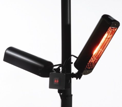 Dellonda Folding Parasol/Gazebo/Patio Outdoor Infrared Heater, Two Panels, Extra Long 5M Cable, 1600W - Image 2