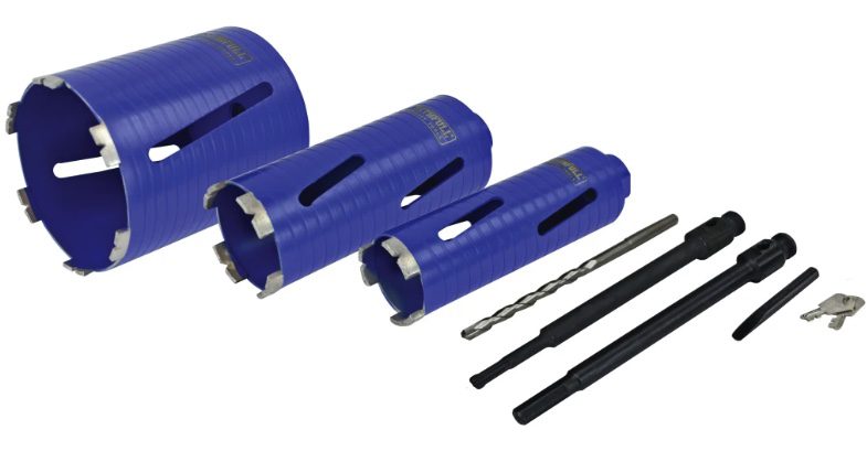 Diamond Core Drill Kit & Case Set of 7 - Image 2
