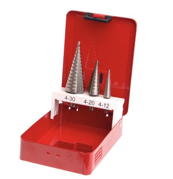 HSS Step Drill Bit Set of 3 4-30mm