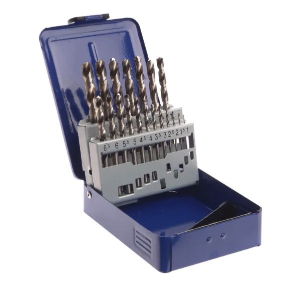 HSS Drill Bit Set of 19 M2 1 - 10mm & Case