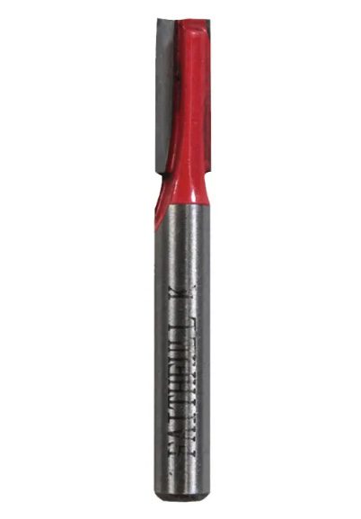 Straight Cutter Router Bit TCT Two Flute 1/4in Shank