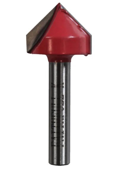 Router Bit TCT V-Groove 13.0mm x 19.1mm 1/4in Shank