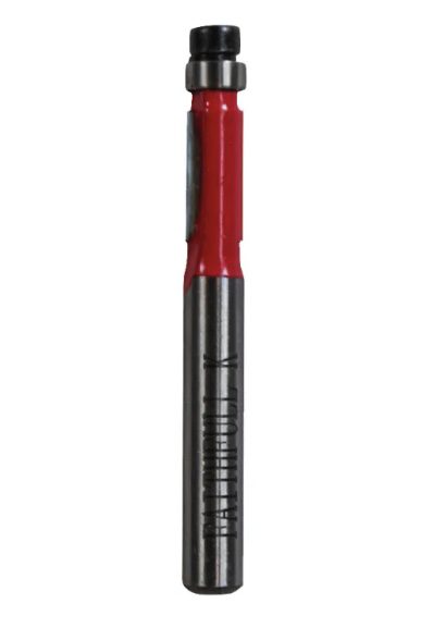 Flush Trimmer, 2 flute Router Bit TCT Mini Trim 1/4in Shank