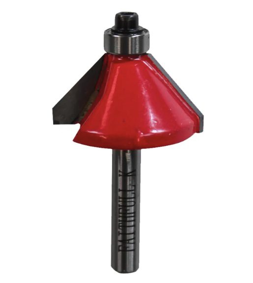 Router Bit TCT 45° Chamfer 1/4in Shank