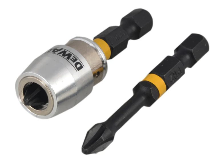 Impact Torsion Bits PH2 x 50mm (x2) and Magnetic Screwlock Sleeve