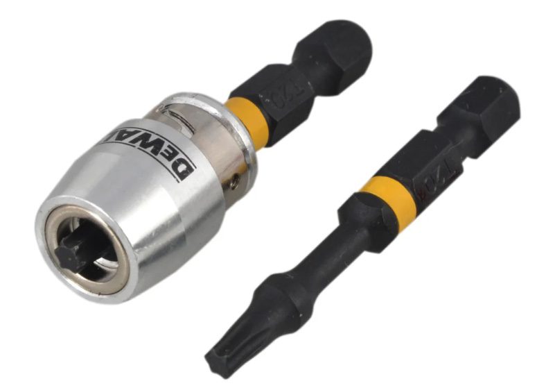 Impact Torsion Bits TX0 x 50mm (x2) and Magnetic Screwlock Sleeve