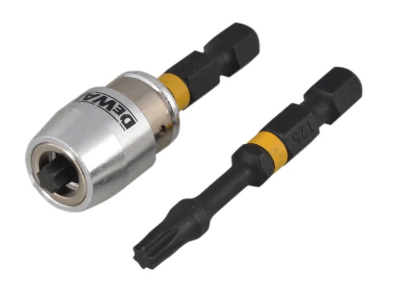 Impact Torsion Bits TX25 x 50mm (x2) and Magnetic Screwlock Sleeve