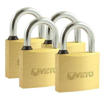 Brass Padlocks Key Alike 40mm, Pack Quantity: 4 Pieces
