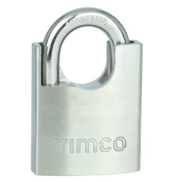 Stainless Steel Padlock 50mm supplied with 3 keys.